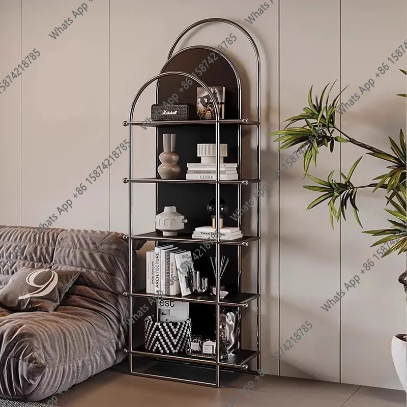 

ABauhaus Bookshelf Floor-to-ceiling Storage Living Room Wall Display Shelf Medium Antique Multi-layer Decorative Storage Rack