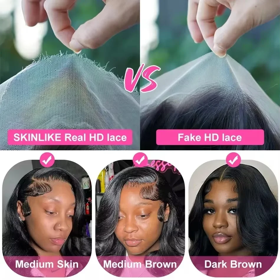 220 الكثافة 46 بوصة أومبير تسليط الضوء على الجسم موجة 13x6 HD الدانتيل الجبهة باروكة من شعر طبيعي FB 30 أسود بني ملون 13x4 الدانتيل الباروكات الأمامية #5