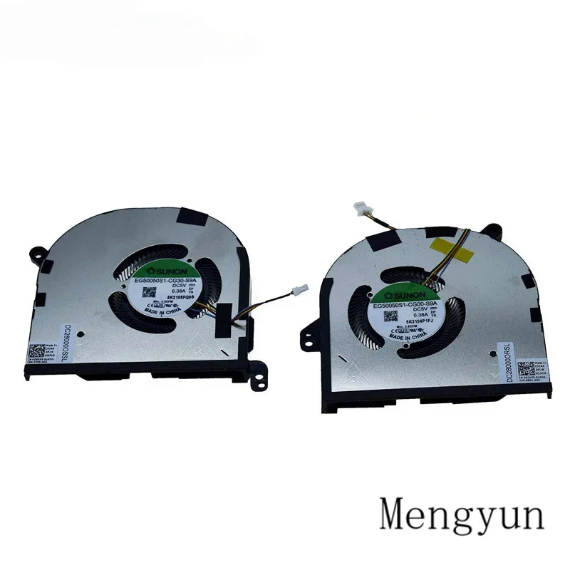 Replacement CPU GPU Cooling Fan for Dell XPS 15 9500 9510 Precision 5550 DC5V 0.38A Series 009RK6 09RK6 0DJH35