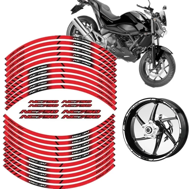 FOR HONDA NC750 NC750S NC750N NC750X Motorcycle Parts Contour Wheel Decoration Decal Sticker - B