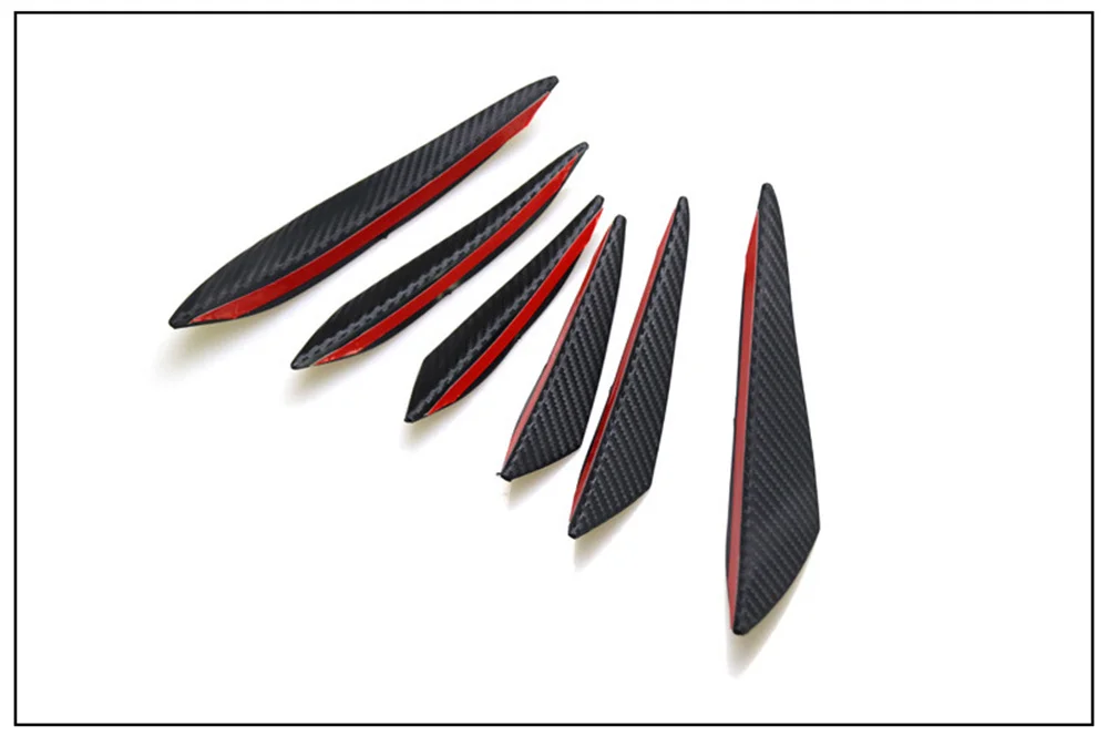 6 teile/satz Universal Auto Frontschürze Lip Schutz Ecke Anti-Scratch Diffusor Splitter Flossen Auto Körper Anti-Kollision Zubehör – Detail 4