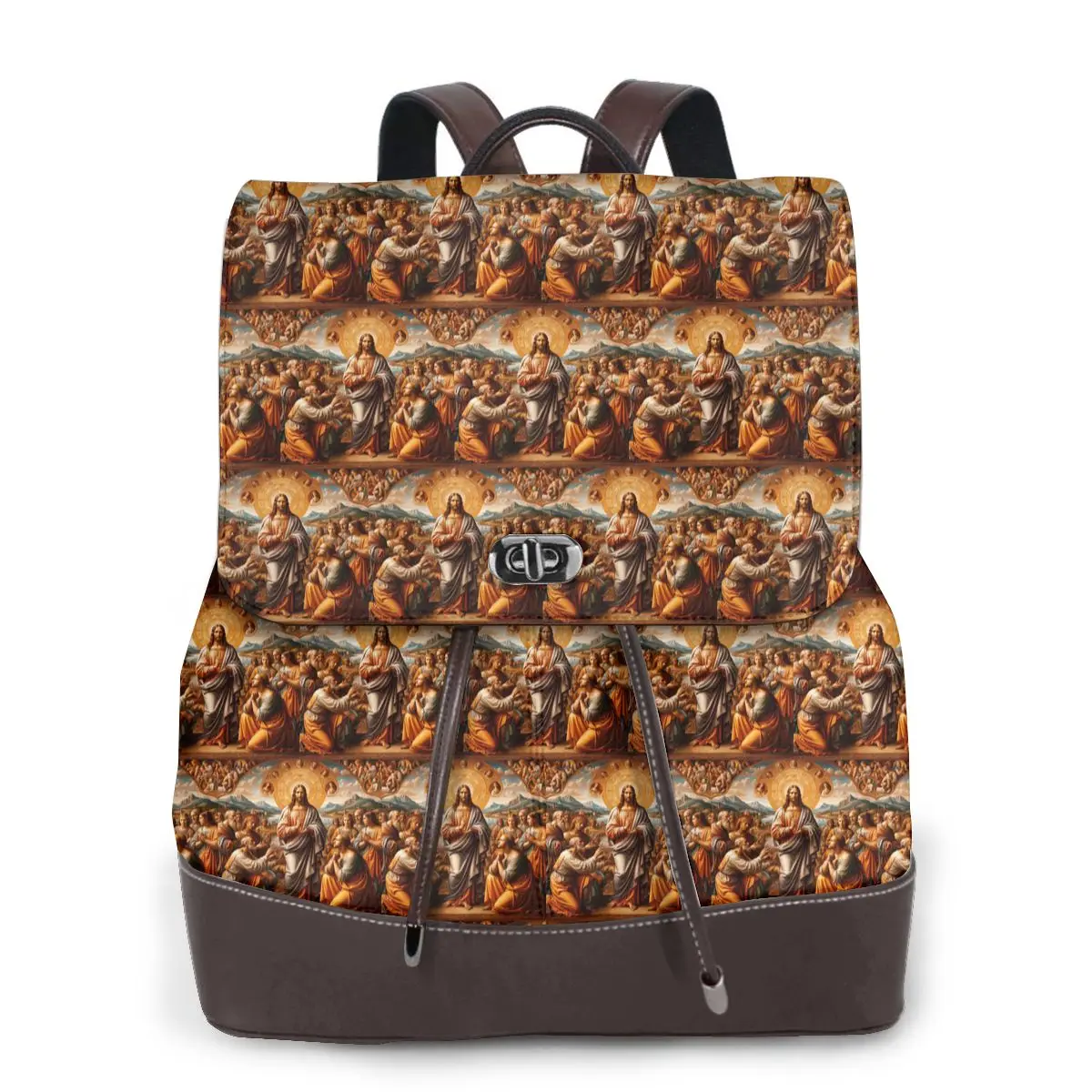 WORSHIPING JESUS Bookbag School Student Bags Hiking Travel Daypack for Women Fashion Derma Backpack