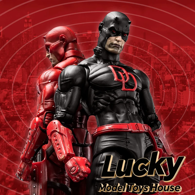 

FLEFTOYS 1/10 Comic Hero Murdock Black/Red Version Articulated Body Design 18cm Daredevil Action Figure Model Display Collection
