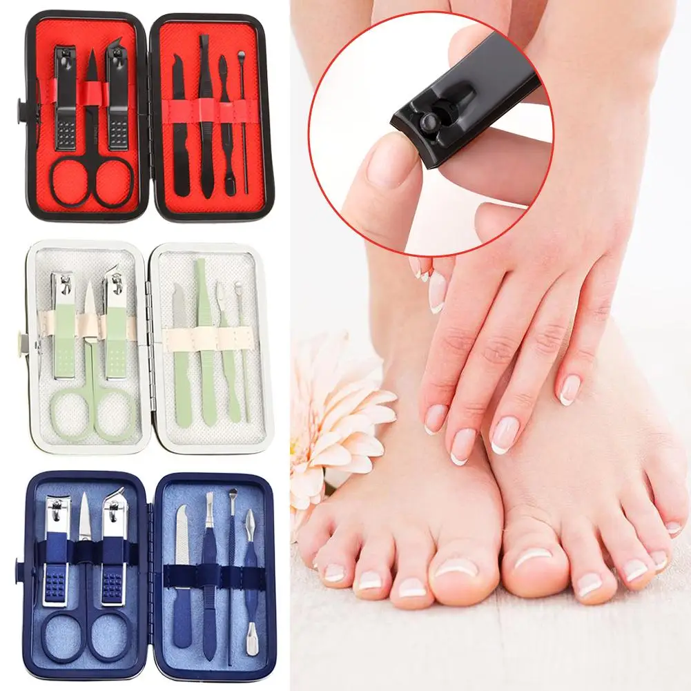 Conjuntos de cortadores de unhas doméstico high end alta precisão aço inoxidável cortador de unhas kit pedicure portátil viagem ferramentas manicure
