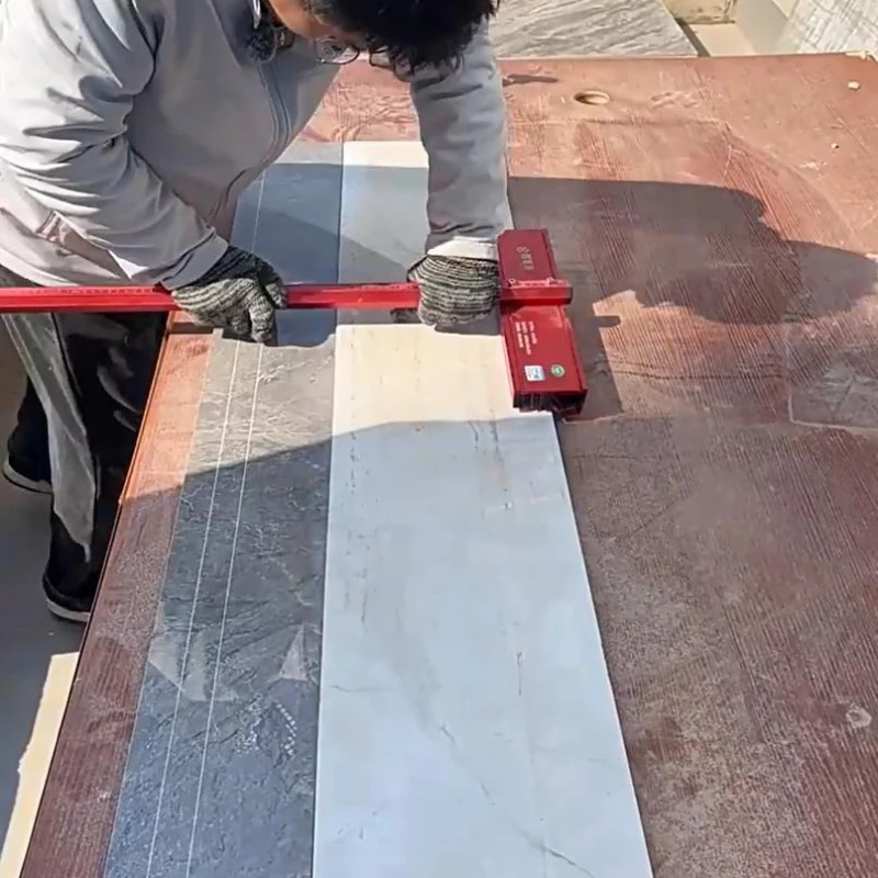 TShape Manual Tile Pull Cutter with Five Rows Structure Hand Ceramic Tile Cutting Tool Rock Slate Cutting Machine for Renovation