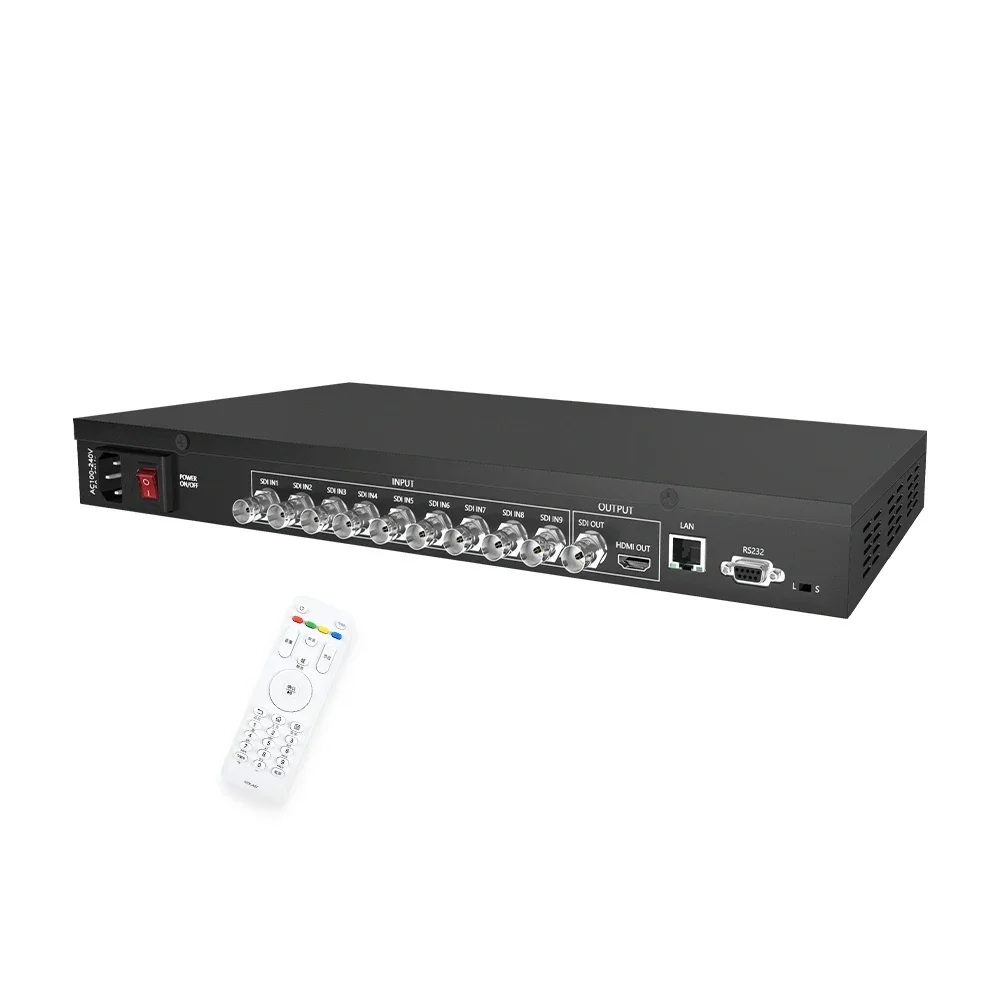 Best SDI 9x1 Video Processor Seamless Video Switch And Converter For Video Splitters & Converters