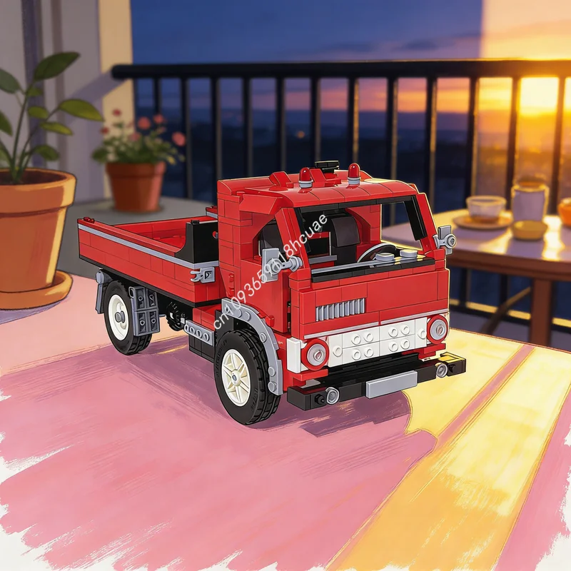 

845pcs MOC Creator Expert Kamaz Model Building Blocks Construction Toy Assemble Idea Creative Christmas Gifts Education Brick