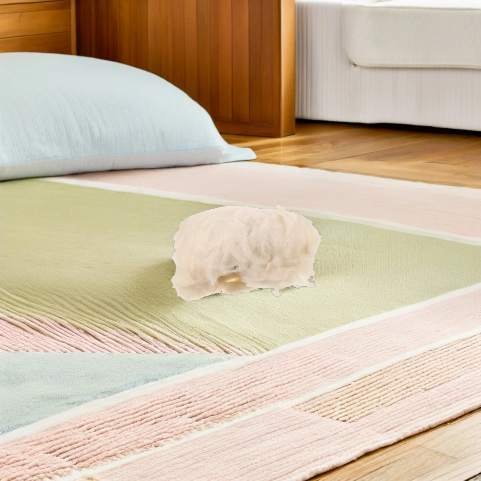 

1 Bag 500G Lamb Wool Quilt Core Warm Lightweight Breathable Soft Lamb Wool Filling Material For Quilt Insert Handicraft Sewing