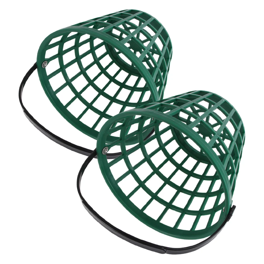 

2Pcs Golf Ball Basket Plastic Portable Organizer Holder for Yard Golf Ball Storage Collector Compact Golfing Basket