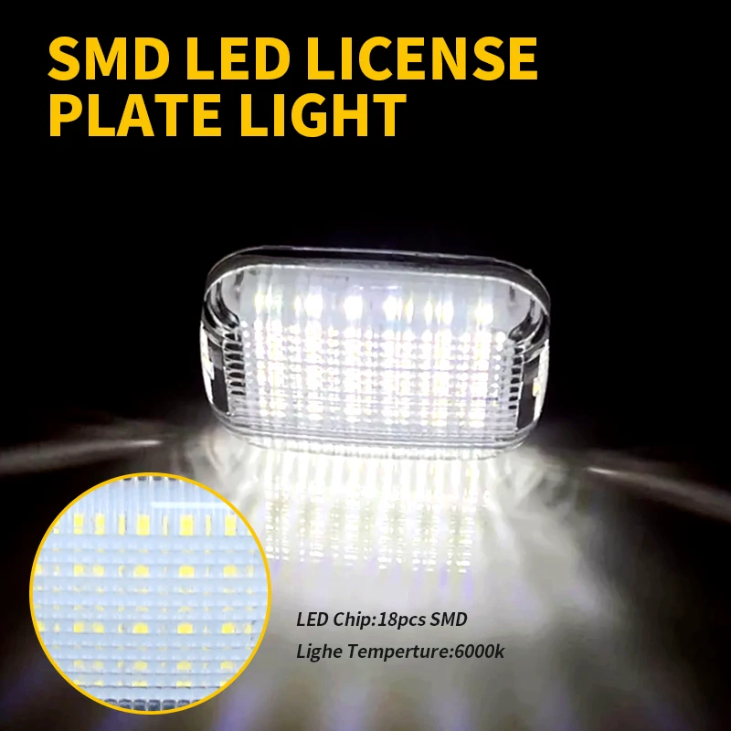 2Pcs Interior Cargo Dome Lights White LED 6000K 12V For Ford E-Transit 2022-2024 Transit Connect 2014-2023 Custom 2015-2023