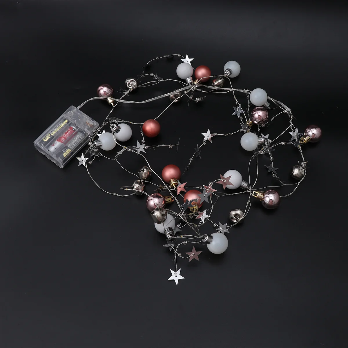 2M Christmas Tree Decoration String Light 20Leds Warm White Ball Bell Star Energy Saving LED Fairy Light Holiday Party