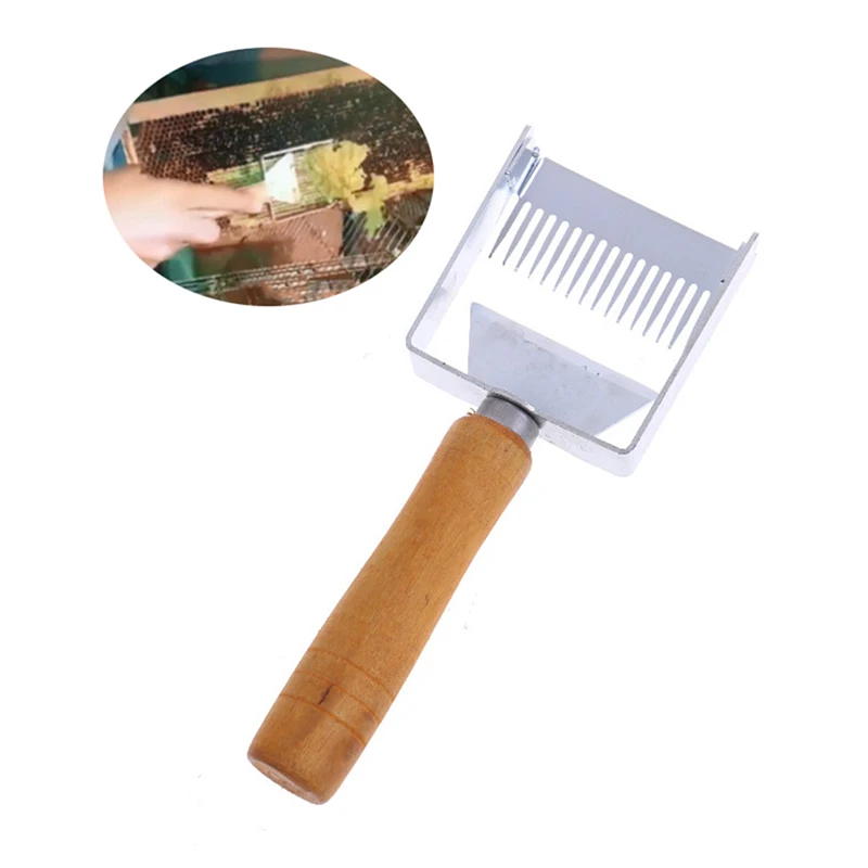 

Stainless Steel Bee Hive Uncapping Honey Fork Scraper Shovel Beekeeping Tool