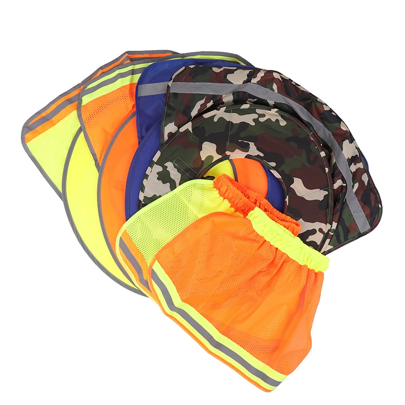 Neck Shield with Reflective Stripe For Helmets Reflective Sun Shade For Construction Safety Hard Hat (Hard Hat Not Included)