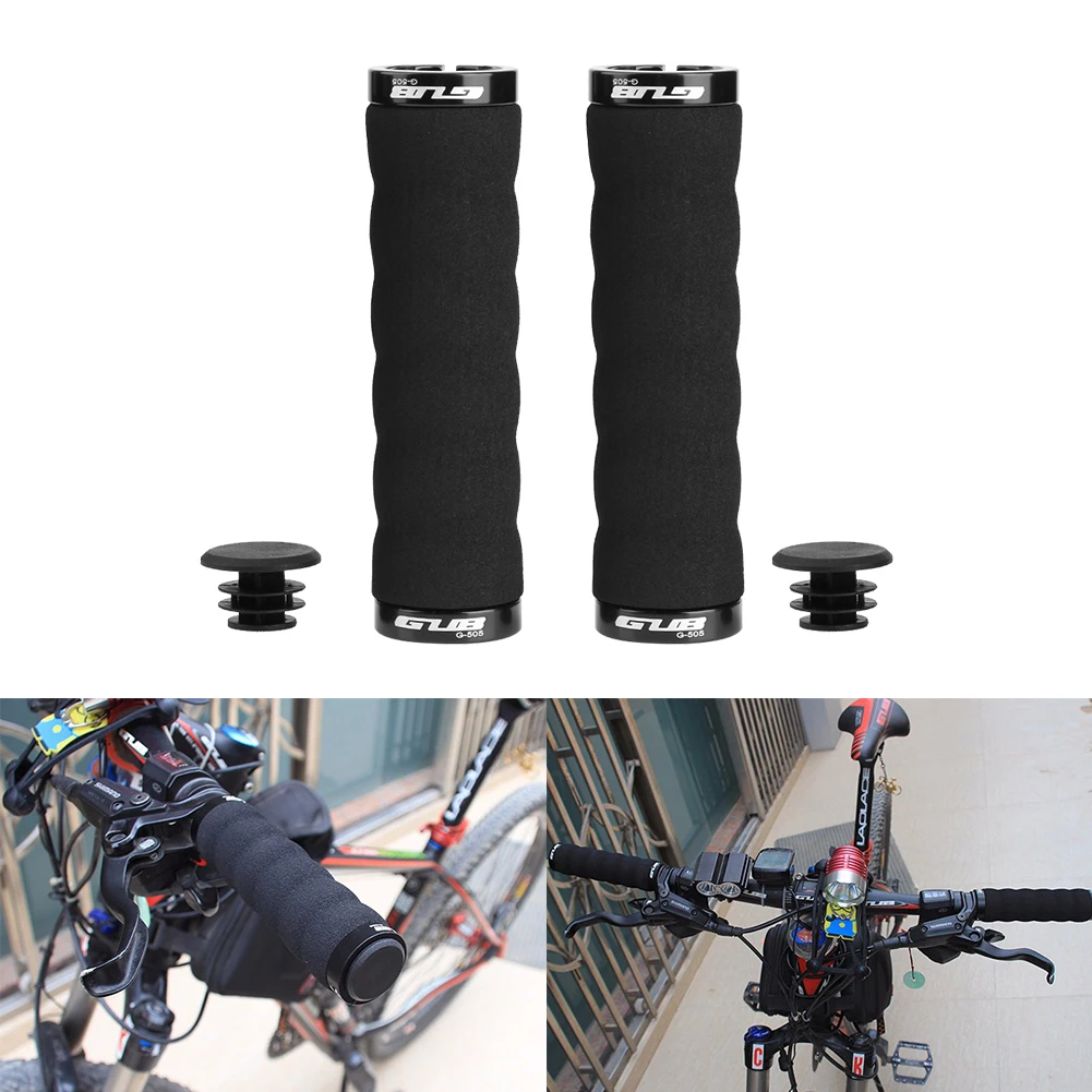

1 Pair Anti-skid Lock On Sponge Mountain Bike Handlebar Cover Grips Bicycle Parts On Bicycle Anti-slip Bike