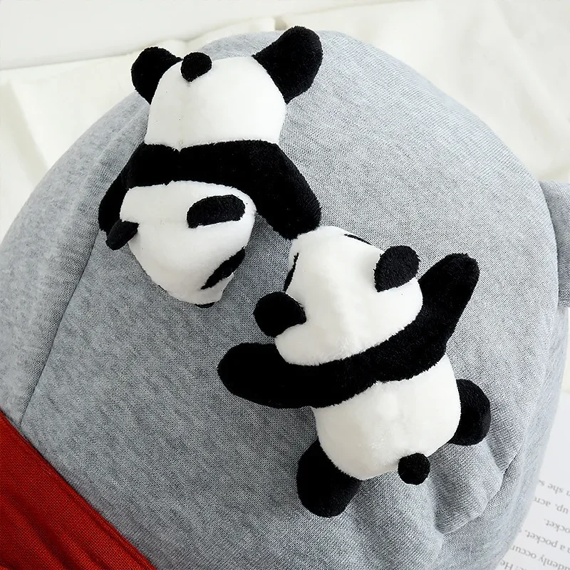 

Panda Plush Stuffed Toy Cute Adorable Plush Toys Dolls Gift for Birthday Anniversary Small Pendant Couple Brooch Accessories