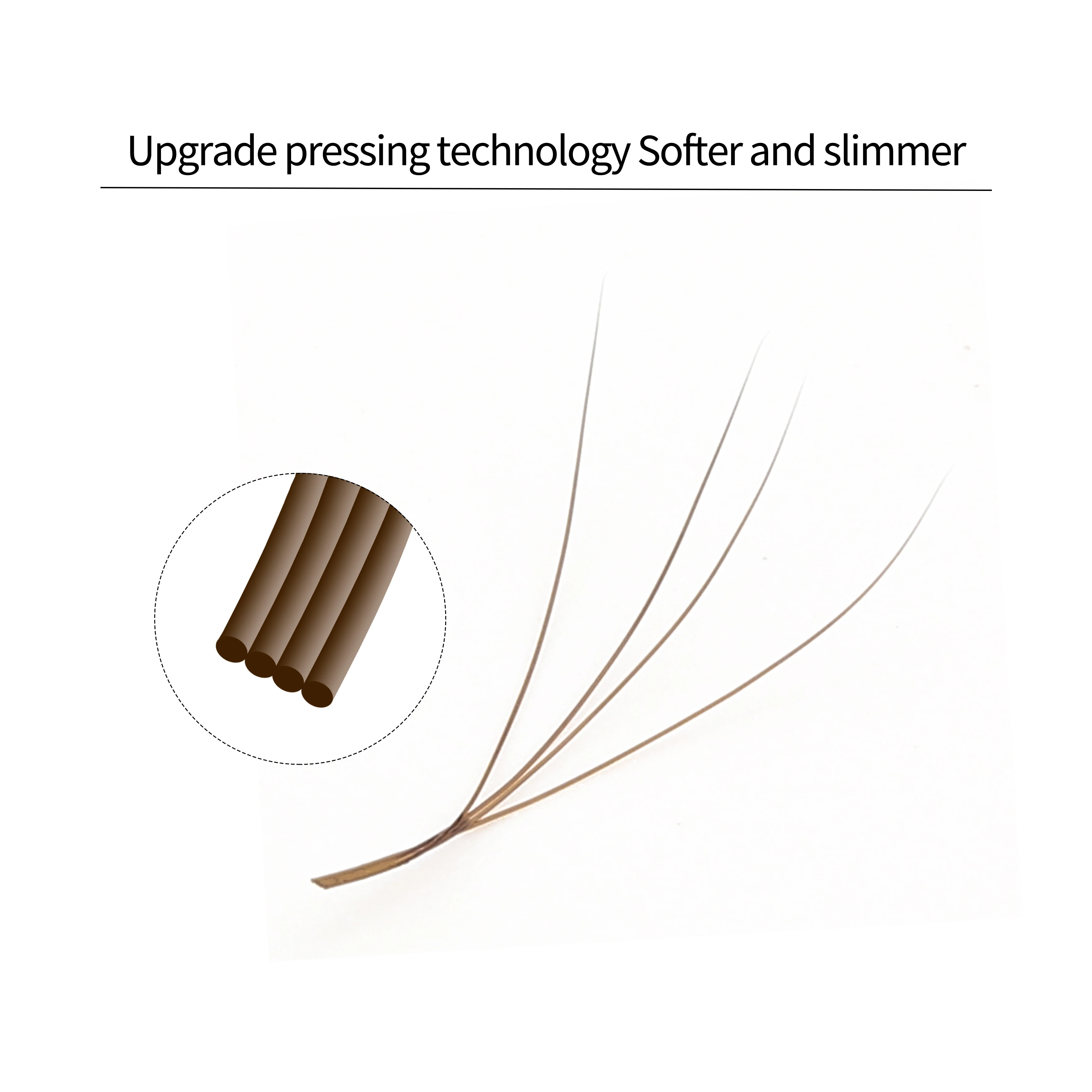 XIUSUZAKI Brown 4D W-Shaped Eyelashes Extensions High Quality Individual Lashes Automatic Flowering Premade Fans Fake Eyelashes
