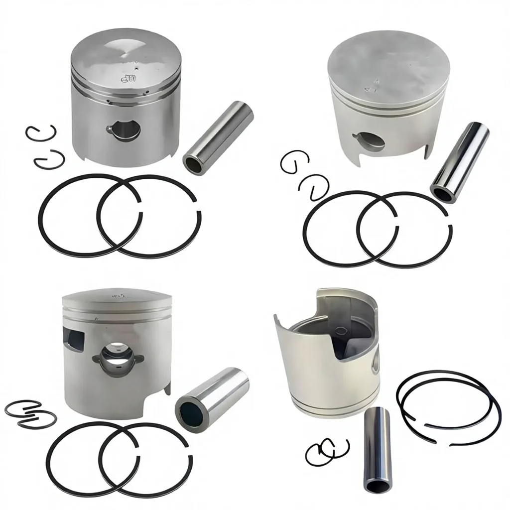 New 2-Stroke 15HP Outboard Motor Piston Ring Set with Manual Start CDI Ignition  Fuel for Replacement