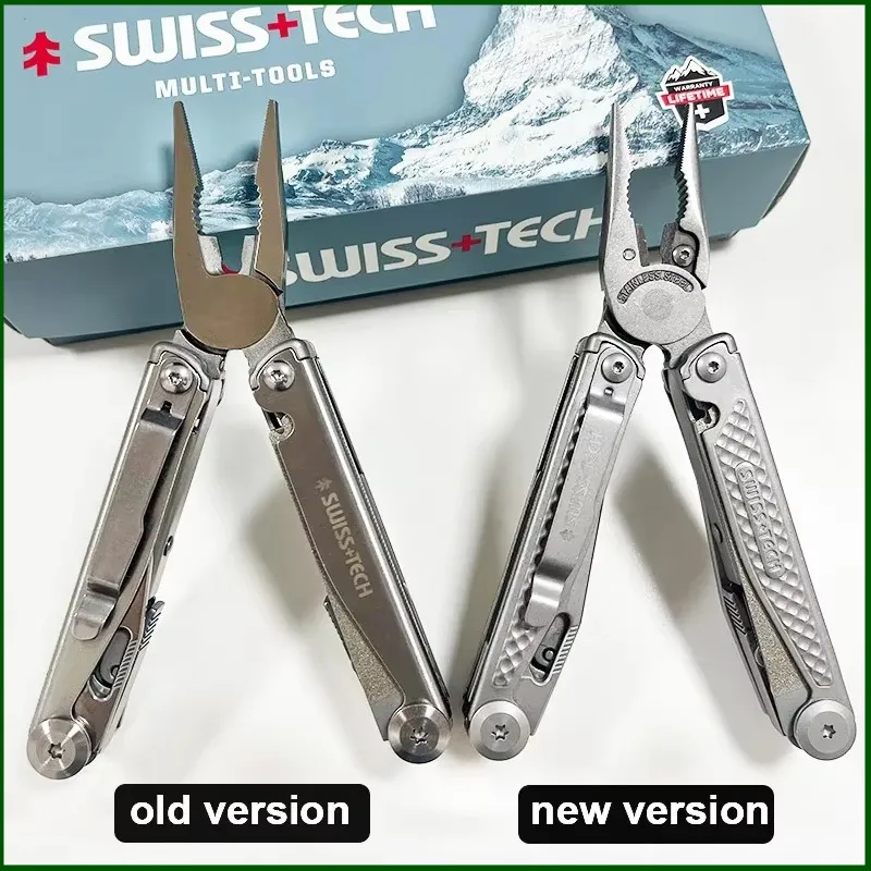 

SWISS TECH 18 in 1 EDC Outdoor Equipment Multitool Pliers Folding Multi-functional Combination Tool Pocket Knife Portable