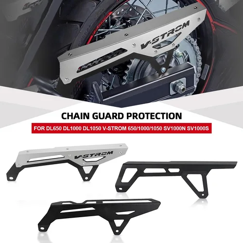 Imagen 1 del producto Para Suzuki DL650 DL1000 DL1050 v-strom 650/1000/1050 SV1000N SV1000S cubierta Protector de cadena cubierta protectora de piñón de correa de cadena