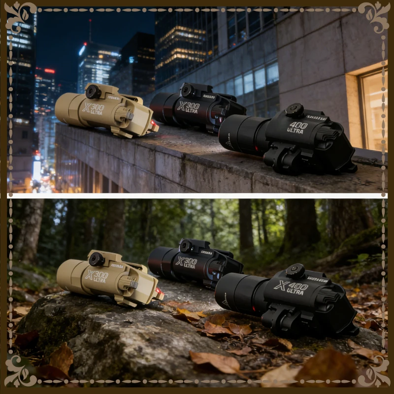 

Модернизированный стробоскопический фонарь 2026 X300U/X400, совместимый с 20-мм планкой, для страйкбола и охоты