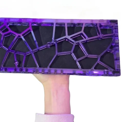 Funda para teclado GH60, transparente, hueca, 60% diseños de teclas, carcasa para teclado para Holy60/MAD60/GT60/Wooting60HE/win60, regalo personalizado DIY