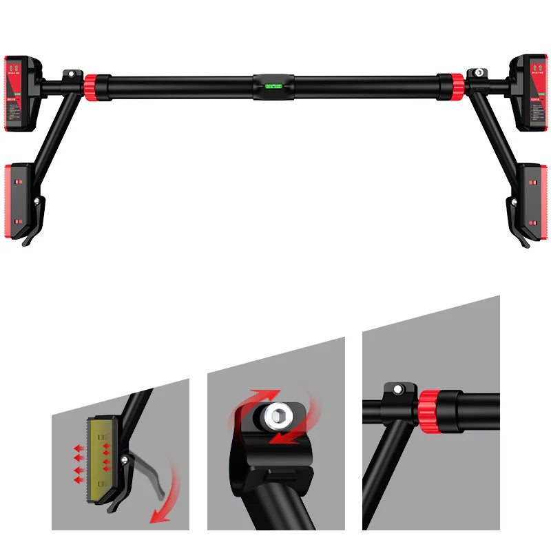 شريط سحب ما يصل مثبت على الحائط لتدريبات القوة المنزلية مع حلقات