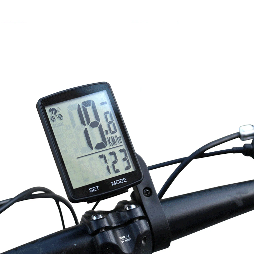 Multifunctional LCD Screen Bicycle Computer Wireless Bike Rainproof Speedometer Odometer Cycling 2.8inch Waterproof