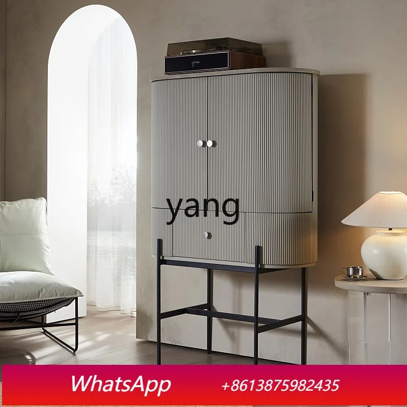 

LHH retro old antique cement paint wine cabinet wabi sabi wind display cabinet