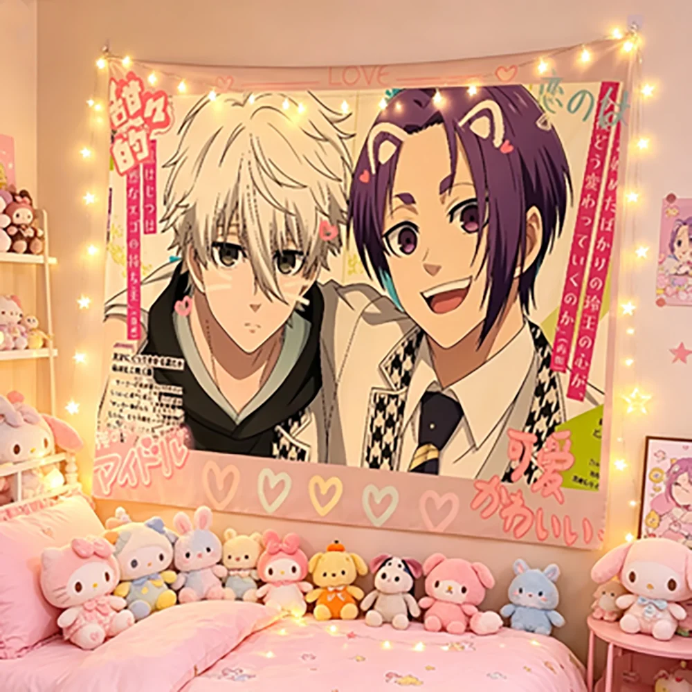 Ultra-Cool Anime Poster Banner Trending Decorative Tapestry Wall Art for Home Decor Living Room Dorm Room Bedroom Backdrop
