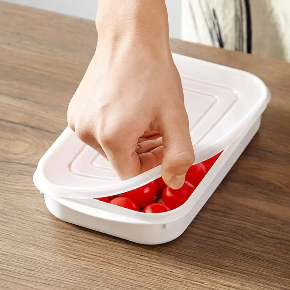 Frozen Meat Packaging Box Food Grade Refrigerator Storage Fruit Vegetable Preservation Dishes Divided Box Kitchen Accessories