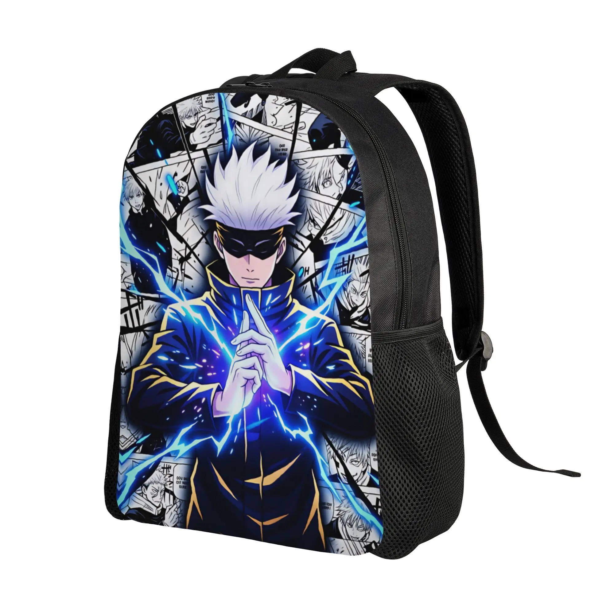 Satoru Gojo Comic Animation Backpack  Travel Backpacks Women Stylish School Bags Colorful Print Rucksack