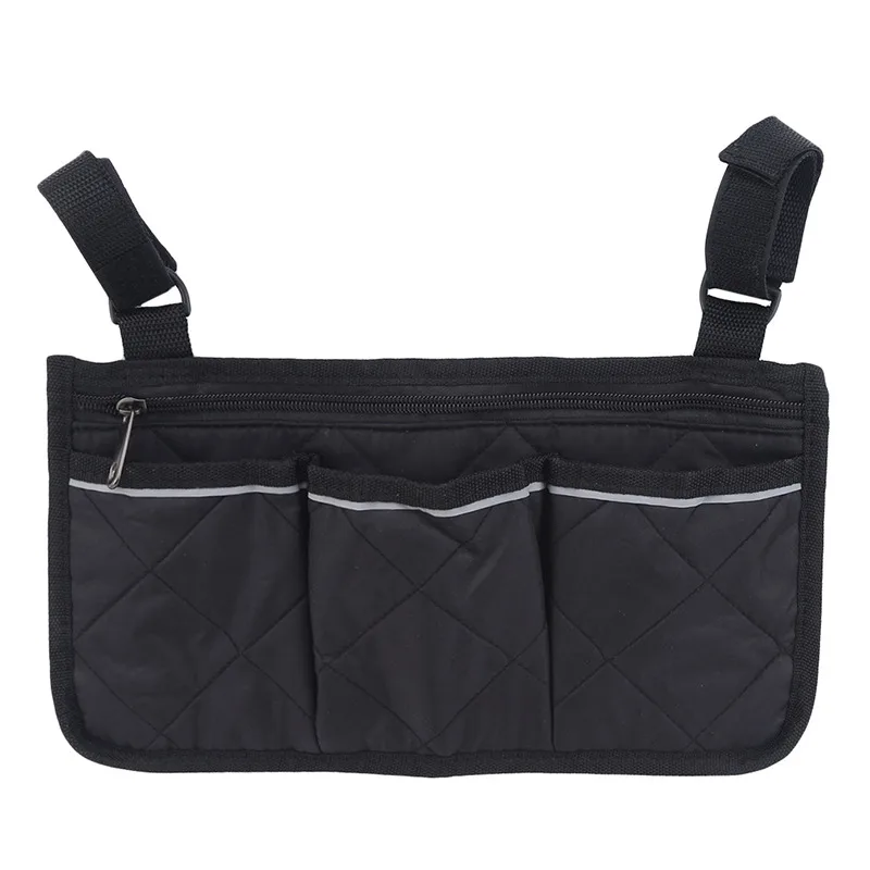 Wheelchair Armrest Side Storage Bag Waterproof Wheelchair Armrest Pouch For Most Walking Wheels And Mobile Equipment Accessories
