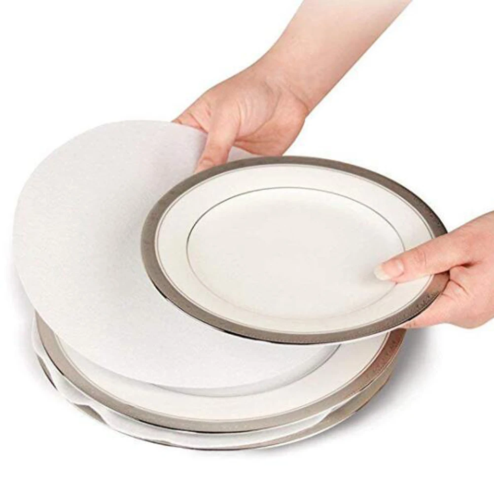 

48 Grey Placemats Round Coasters Table Mats Pot Pad Absorbent Round Table Place Mats Soft Protect Decor Home Kitchen