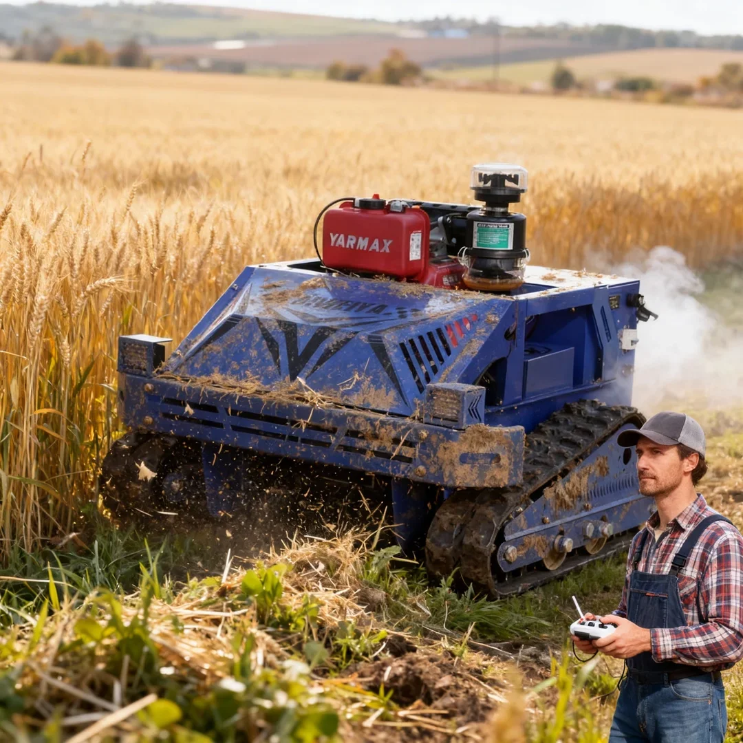

Customized Household Remote Robot Flail Lawn Mower Multi‑Purpose Cutting Crushing Snow Removal for Farm Orchard Lawn