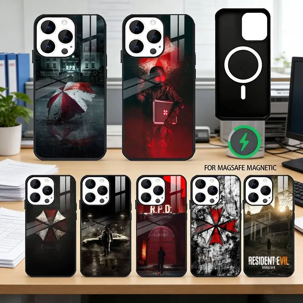

Resident Evil GAME Phone Case For iPhone17,16,15,14,13,12,11 Plus,Pro Magnetic with Magsafe Wireless Charging