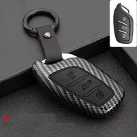 Carbon fiber ABS+Silicone Car Key Fob Shell Cover Case For MG MG6 ZS HS EV EZS EHS mg3 gs mg7 GT 2015 2016 2017 2018 2019 2020