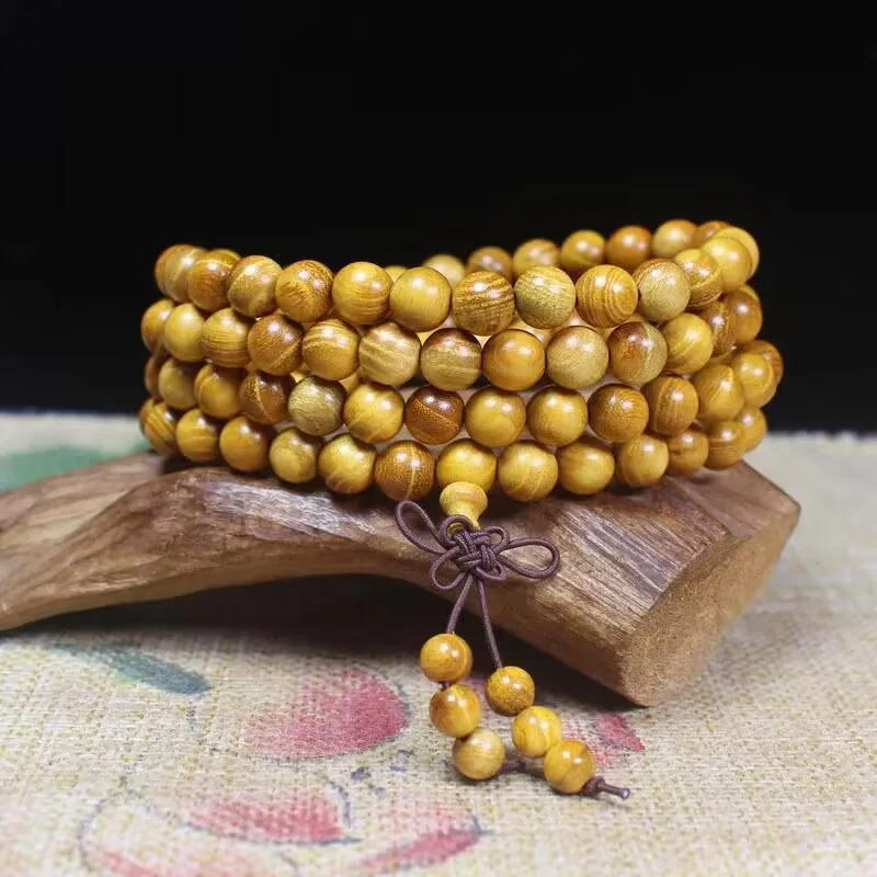 

Men's and Women's Wood Bracelets 6mm 108 Buddha Beads, Ethnic Style, Fashion Jewelry, Gifts
