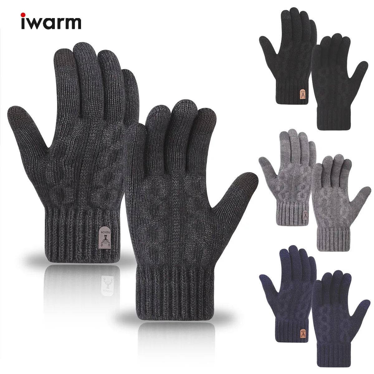 Winter Men Women Skiing Gloves Thicken Warm Touchscreen Sport Fishing Skiing bike gloves Windproof Snowboarding Warm Mittens