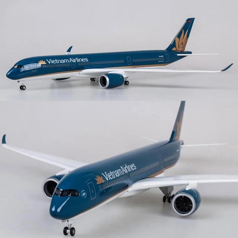 Avion Airbus A350 Dreamliner Vietnam Airlines, échelle 1/142, modèle d'avion de 47CM, jouets en résine, décoration de la maison, lumière de travail