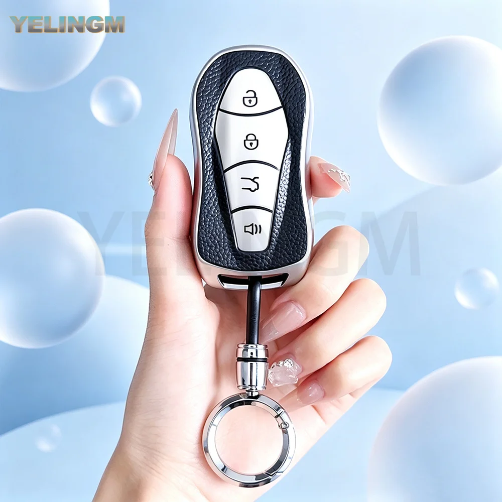For Geely Boyue Pro Atlas Pro Tugella Azkarra FY11 New Emgrand GS X6 SUV EC7 Leather TPU Key Cover Car Key Case Key Shell
