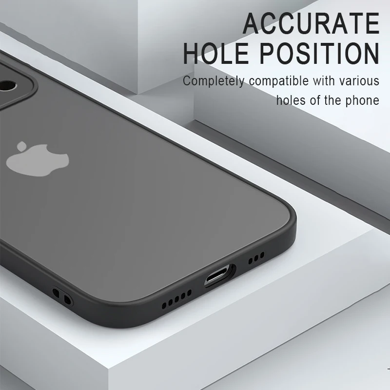 Luxuriöse Matte Panzer-Handyhülle für iPhone 7 8 XS 11 12 13 14 15 16 17 18 Duo Pro Max Air Plus SE2 mit Objektivschutz, Stoßfeste PC-Abdeckung – Detail 5
