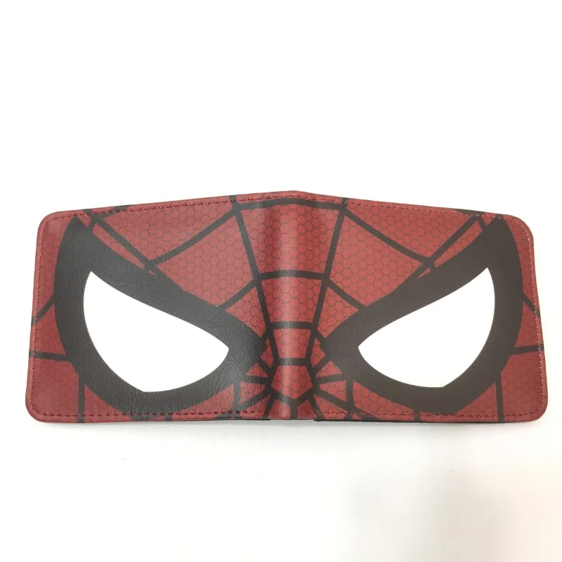 Anime Spider Man Avengers Superhero WalletPU Wallet Waterproof Zipper Foldable Card Holder Coin Purse Boy Birthday Gift