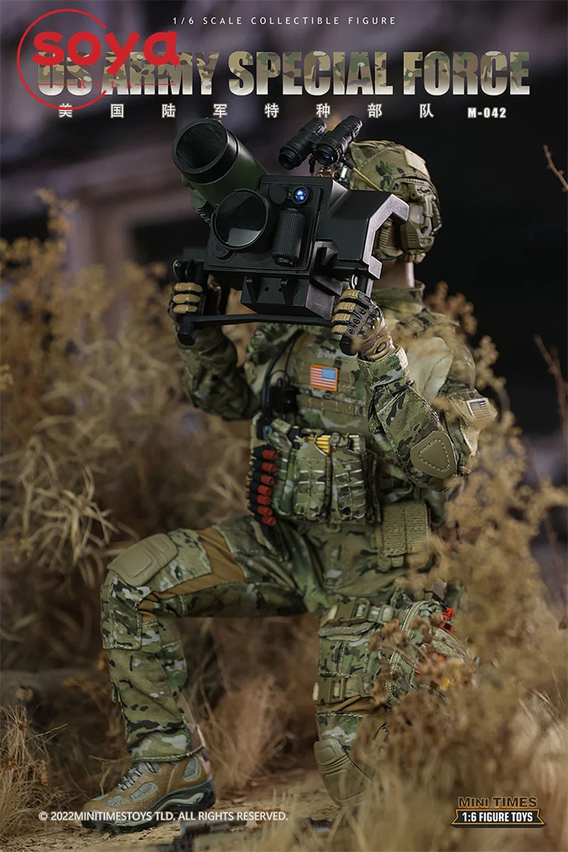 미니타임즈 M042 1/6 스케일 미 육군 특수부대 병사 액션 피규어 12인치 남성 피규어 풀 세트 수집용 모델 장난감