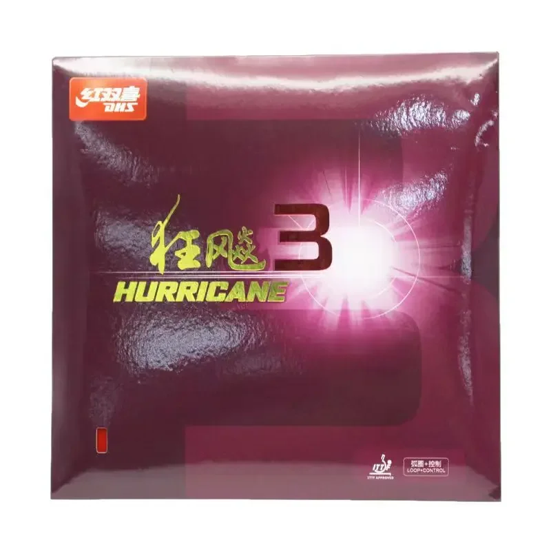 DHS-Hurricane 3 NEO Tischtennis-Gummi, 37 Grad weich, Hurricane-3, Pips-in-Ping-Pong-Schwamm, kein Booster erforderlich