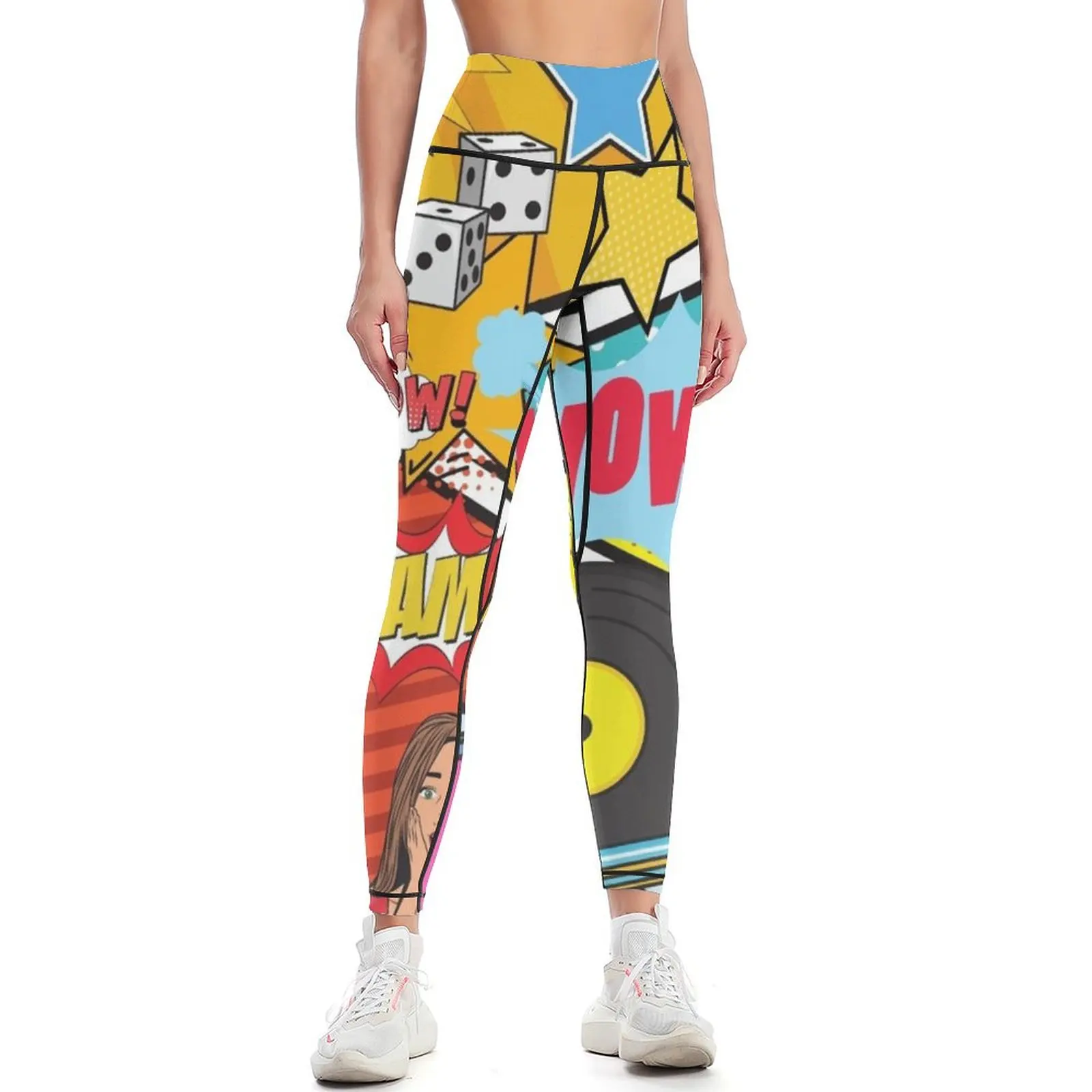 

Pop art comics Leggings exercise clothing for fitness set gym trousers Womens Leggings