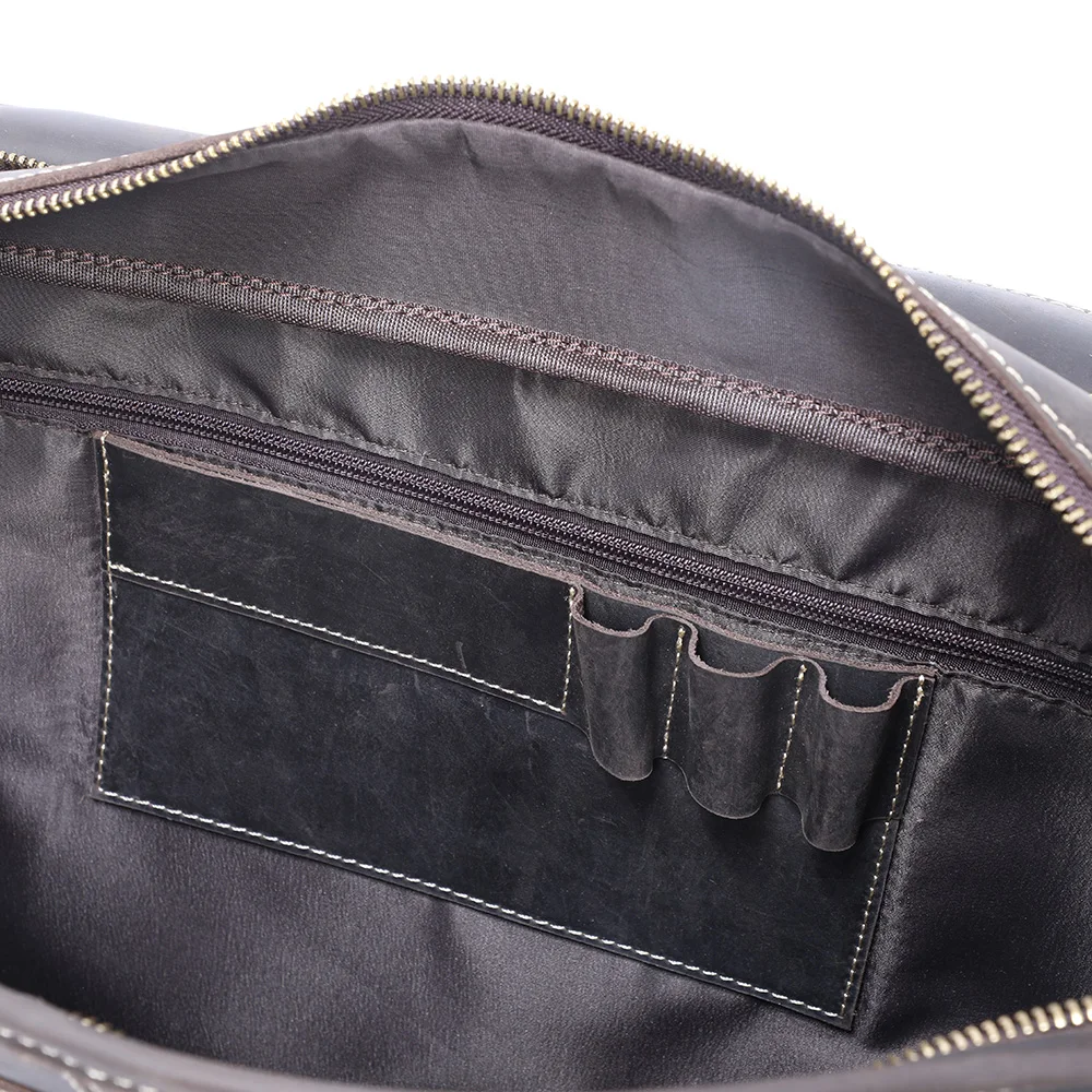 S.WORKER Premium Echtleder Business-Handtasche 16" Laptop Vintage Herren-Aktentasche für Arbeit & Reisen – Detail 22