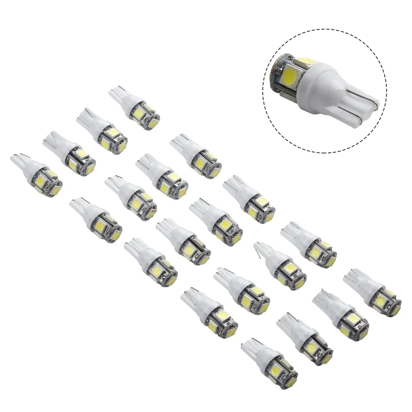 

Lamp Car Lights Parts Tail Light 12V Accessory Anti-vibration Interior LED License Plate Replacement White 20pcs