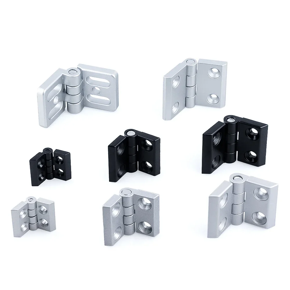 2020 3030 4040 4545 cerniera in lega di zinco per profilo in alluminio estrusione connettore cerniera porta cerniera di collegamento colore nero o nastro