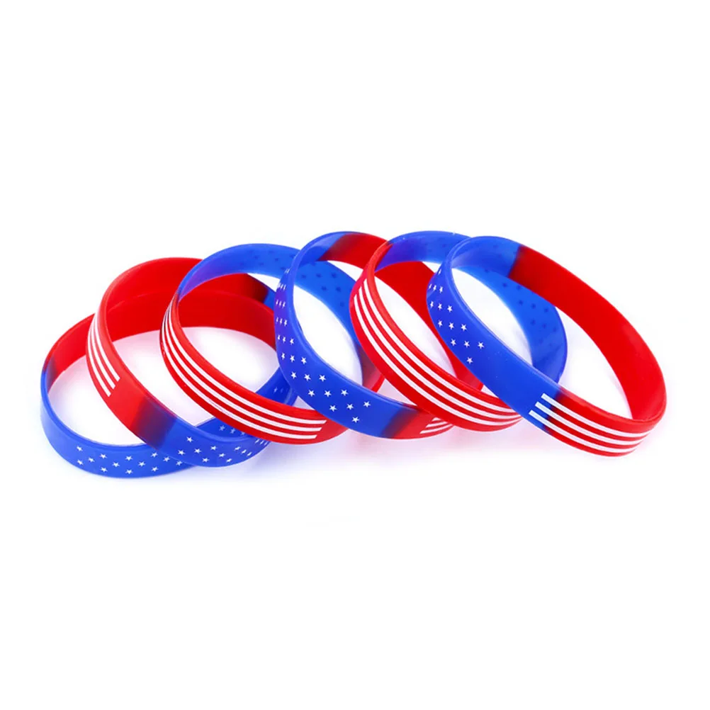 

20pcs Star Bracelet Silicone Wristbands Cute Colored Comfort Women Girl Bands Eco Friendly Waterproof Shower Gifts Kids