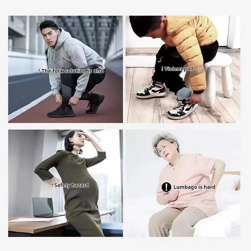 التعامل مع طويل أبواق الحذاء 47 سنتيمتر حلقة معلقة لبيسة الحذاء امرأة حامل كبار السن ملعقة الحذاء لا الانحناء على ارتداء ملعقة الحذاء 1 قطعة